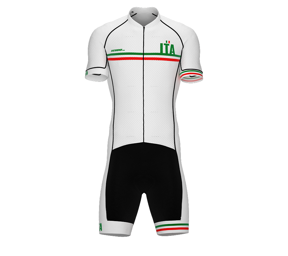 Italy White Code Cycling Speedsuit for Men