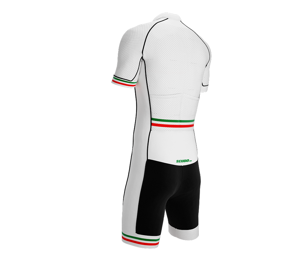 Italy White Code Cycling Speedsuit for Men