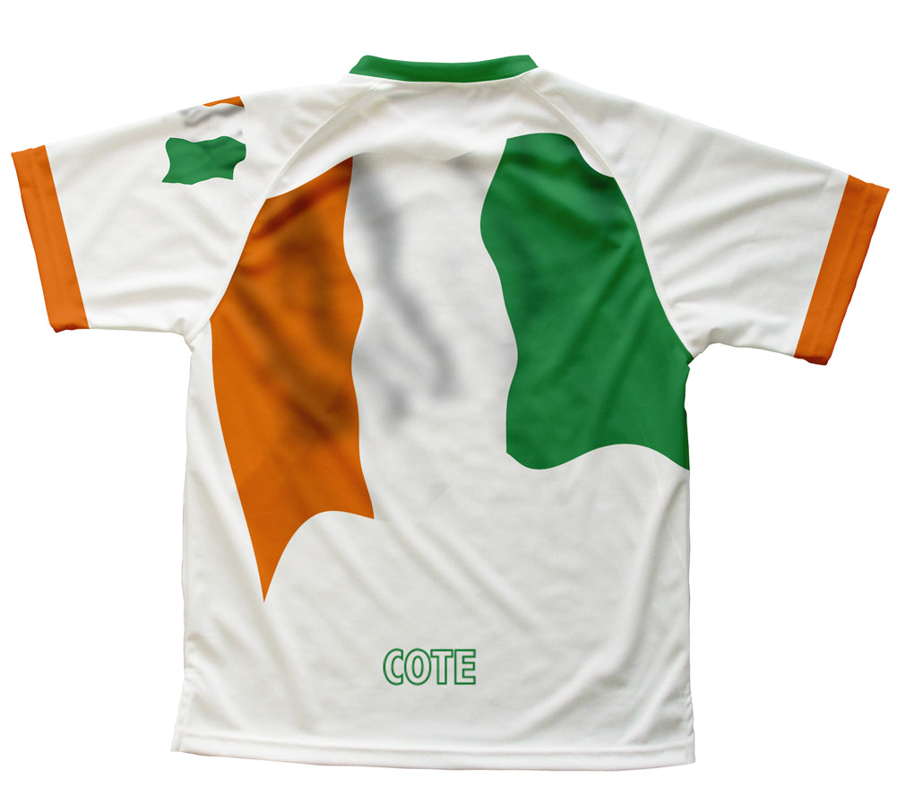 Ivory Coast Flag Technical T-Shirt for Men and Women