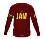 MTB BMX Cycling Jersey Long Sleeve Code Jamaica Vine for Men and Women