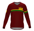 MTB BMX Cycling Jersey Long Sleeve Code Jamaica Vine for Men and Women