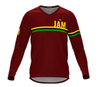 MTB BMX Cycling Jersey Long Sleeve Code Jamaica Vine for Men and Women