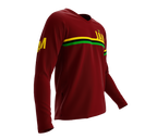 MTB BMX Cycling Jersey Long Sleeve Code Jamaica Vine for Men and Women