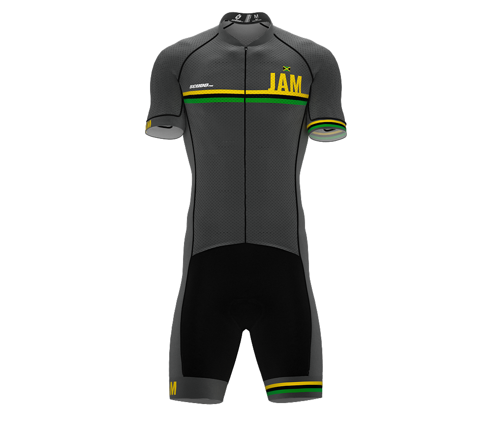 Jamaica Gray Code Cycling Speedsuit for Men