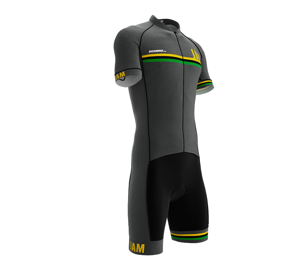Jamaica Gray Code Cycling Speedsuit for Men