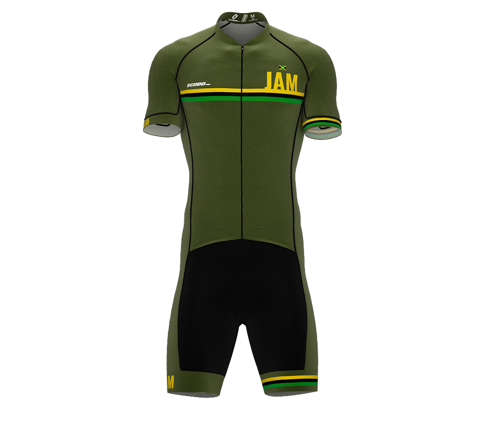Jamaica Green Code Cycling Speedsuit for Men