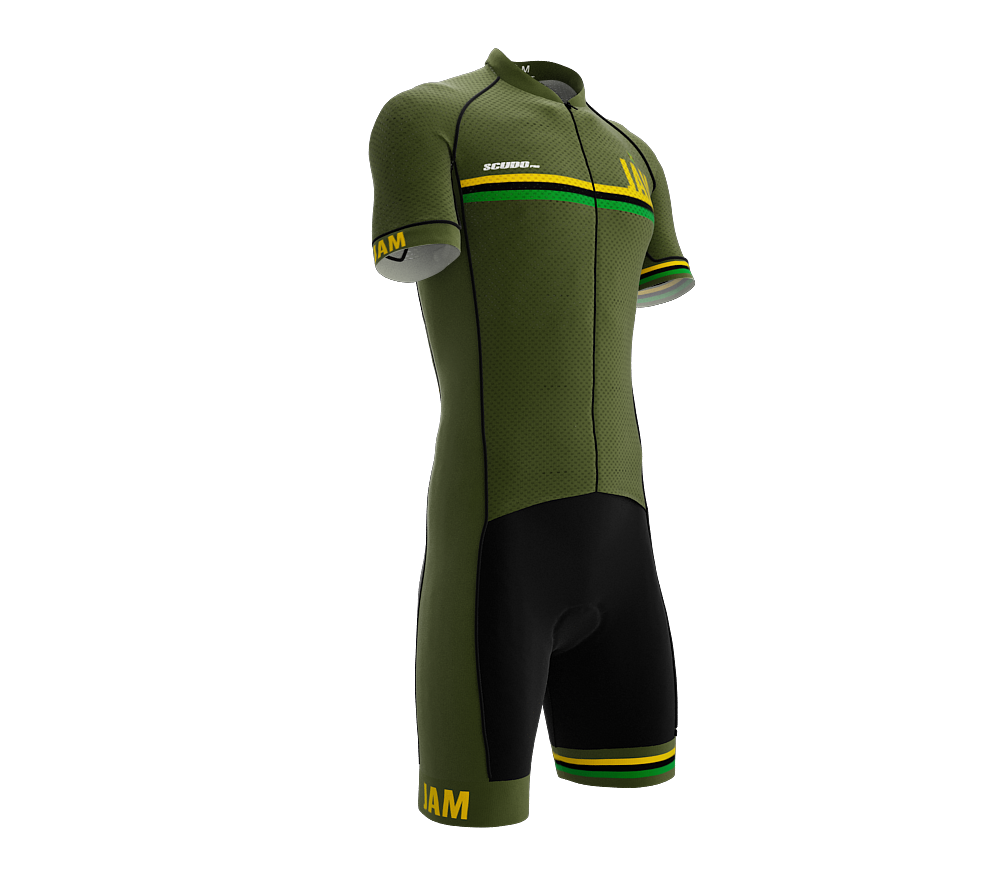 Jamaica Green Code Cycling Speedsuit for Men