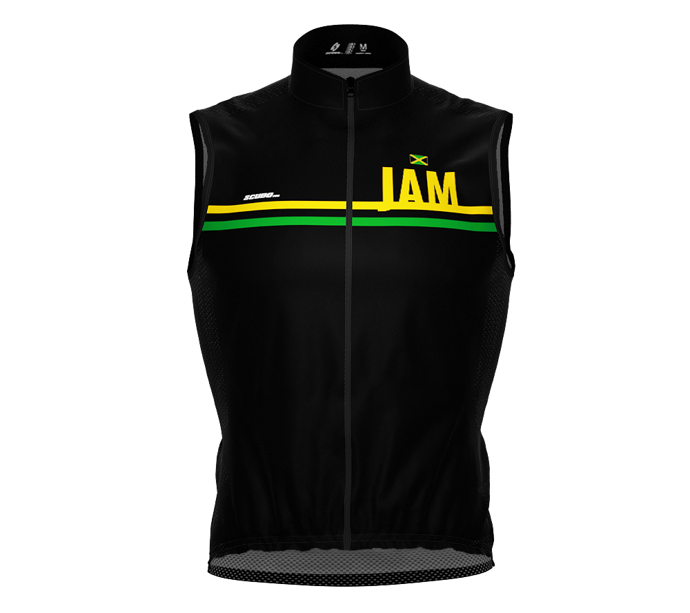 Wind Breaker Cycling Running Sports Vest Jamaica Country Code for Men And Women