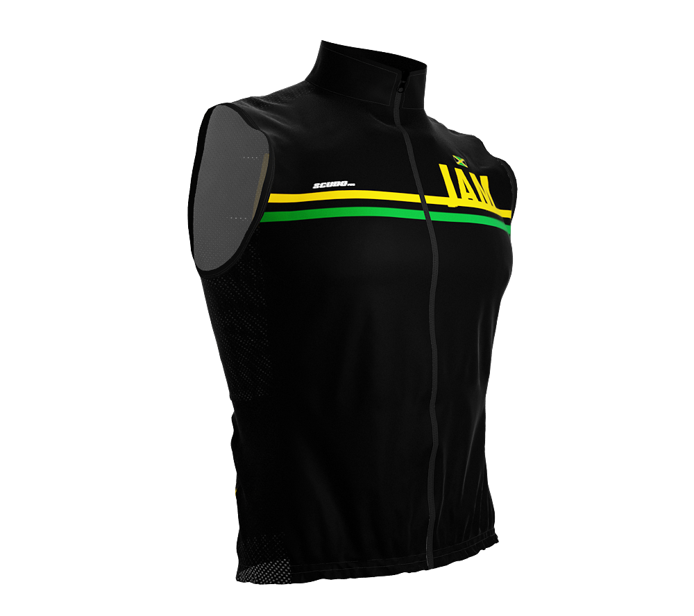 Wind Breaker Cycling Running Sports Vest Jamaica Country Code for Men And Women