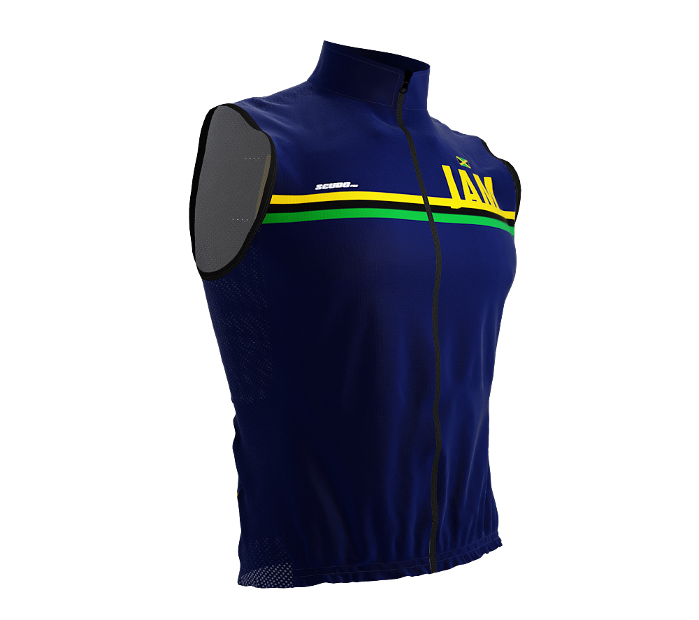 Wind Breaker Cycling Running Sports Vest Jamaica Country Code for Men And Women