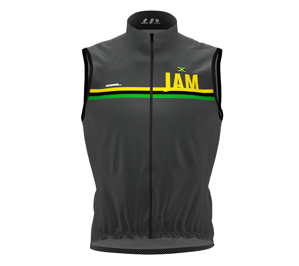 Wind Breaker Cycling Running Sports Vest Jamaica Country Code for Men And Women