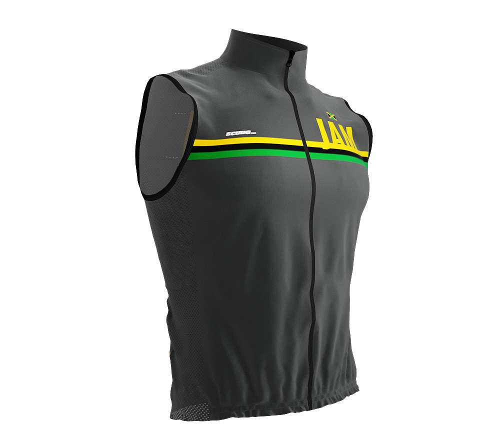 Wind Breaker Cycling Running Sports Vest Jamaica Country Code for Men And Women