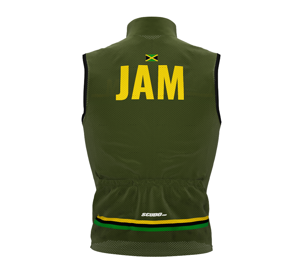 Wind Breaker Cycling Running Sports Vest Jamaica Country Code for Men And Women