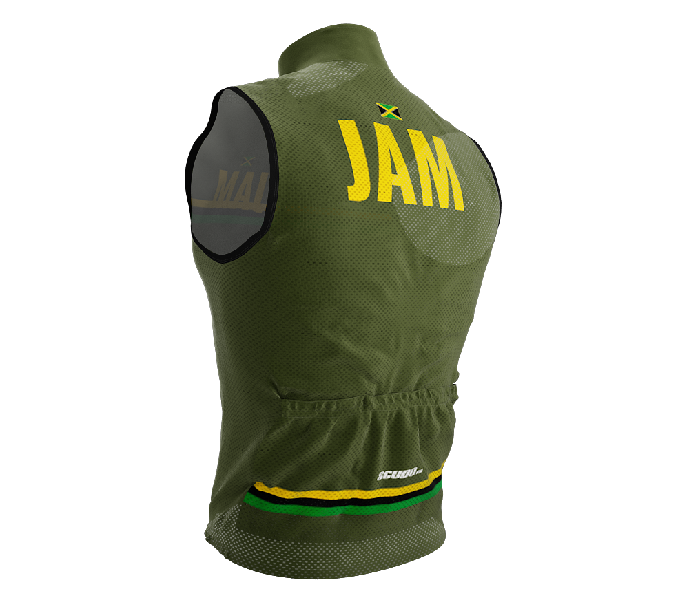 Wind Breaker Cycling Running Sports Vest Jamaica Country Code for Men And Women