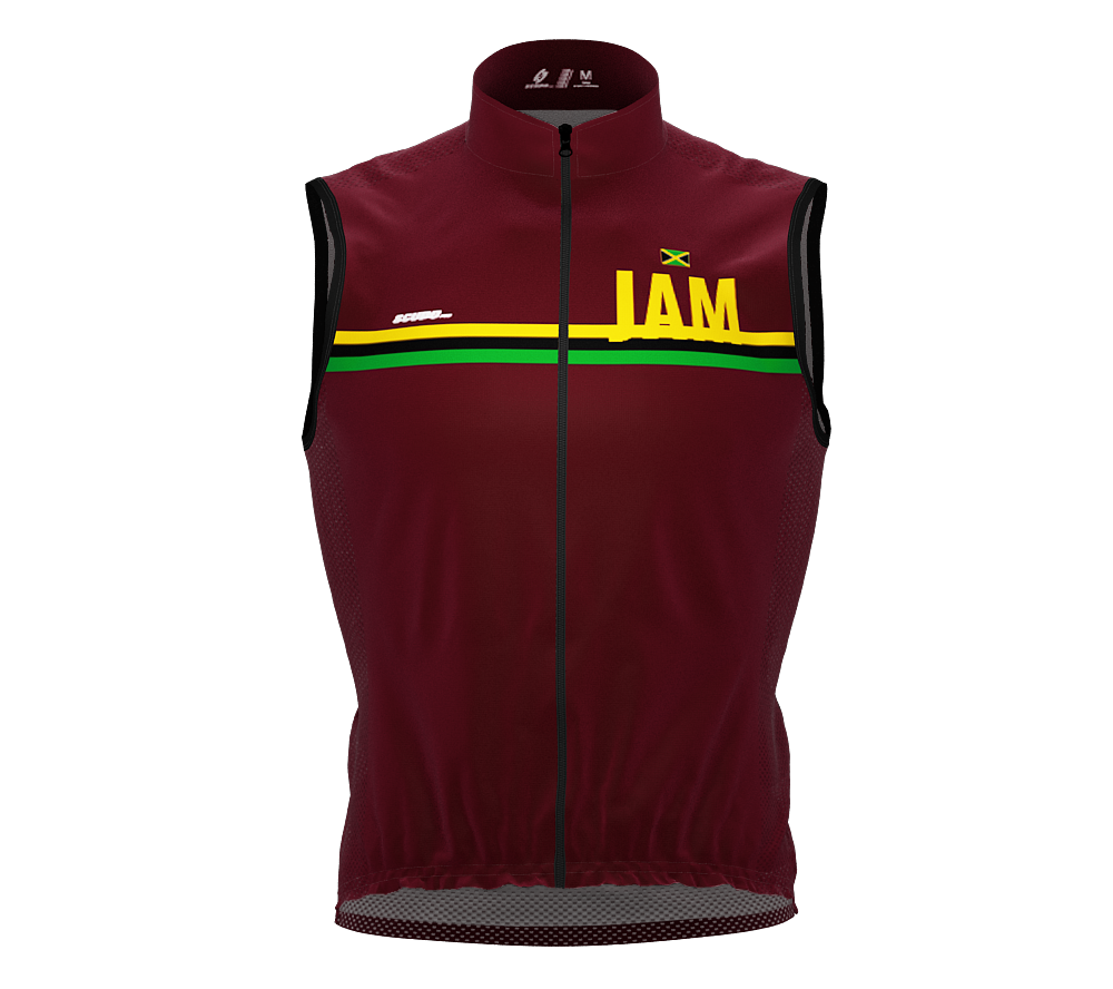 Wind Breaker Cycling Running Sports Vest Jamaica Country Code for Men And Women