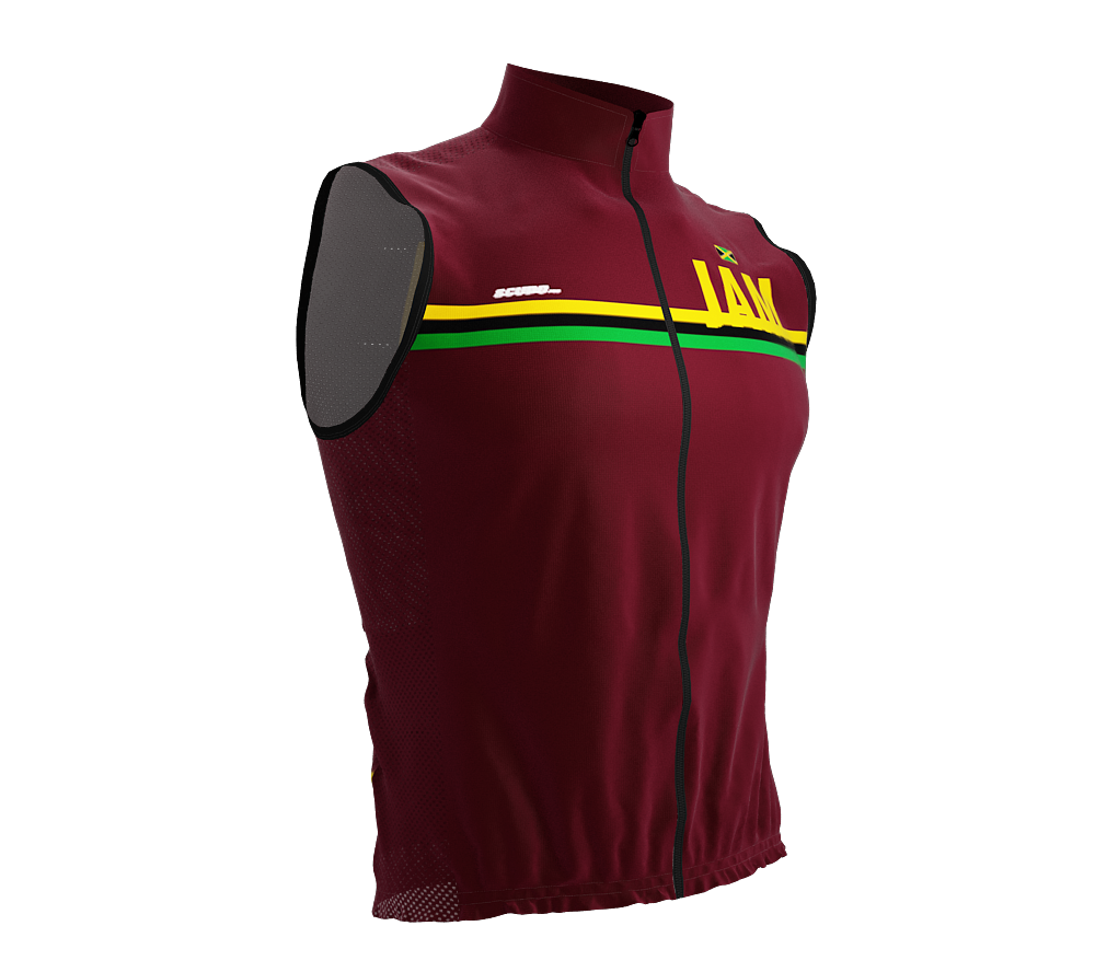 Wind Breaker Cycling Running Sports Vest Jamaica Country Code for Men And Women