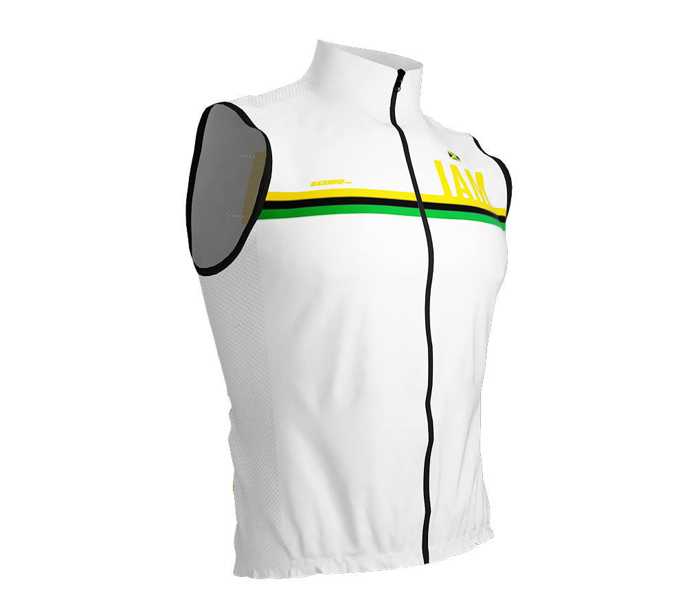 Wind Breaker Cycling Running Sports Vest Jamaica Country Code for Men And Women