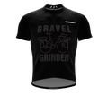 Gravel | Black  | Cycling Jersey for Men and Women