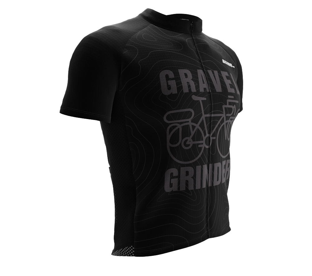 Gravel | Black  | Cycling Jersey for Men and Women