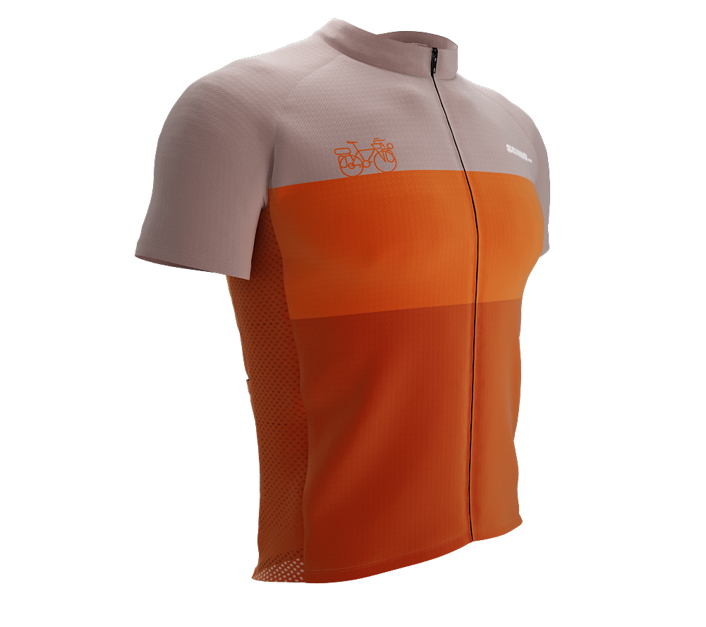 Gravel | Orange | Cycling Jersey for Men and Women