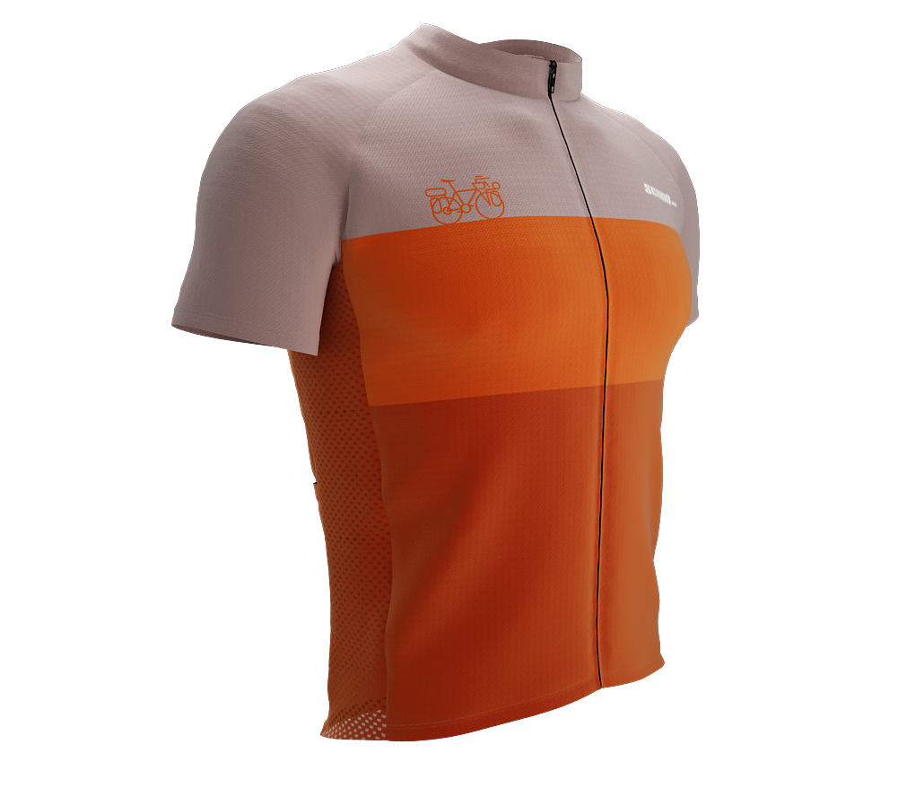 Houston Men's Club-Cut Cycling Jersey 3X-Large / Regular / Orange