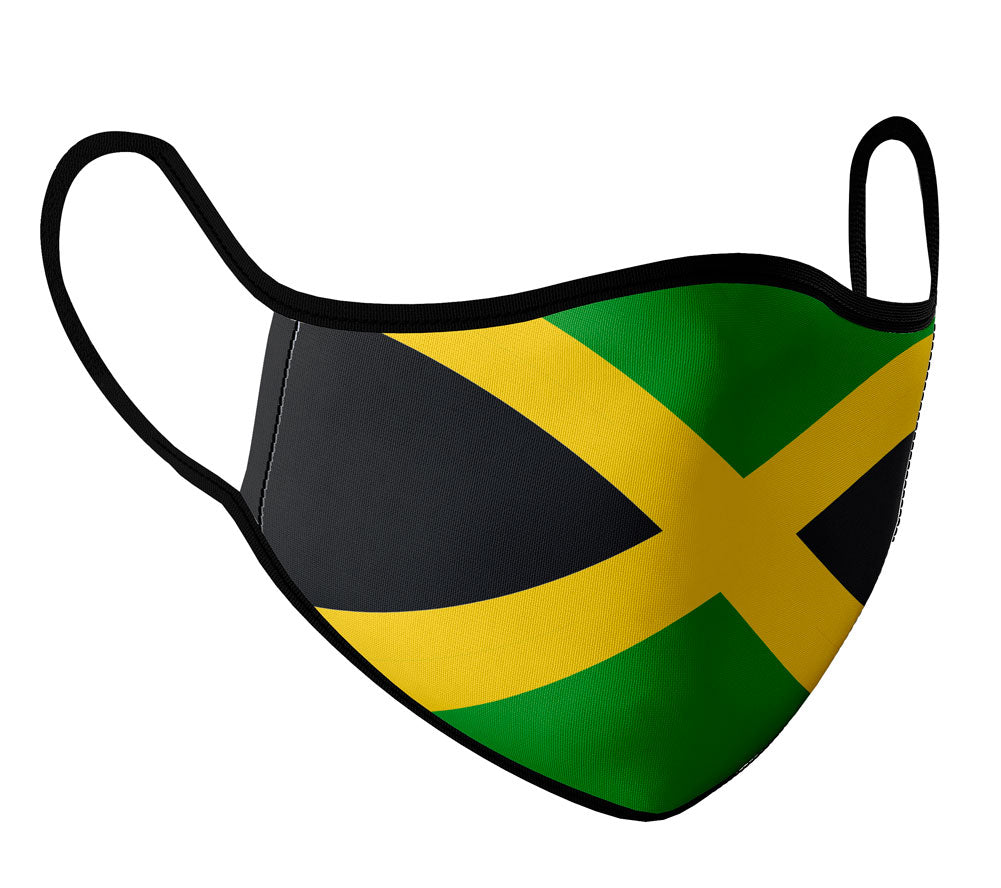 Jamaica  - Face Mask with fluid and moisture resistant fabric. Reusable and Washable