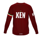 MTB BMX Cycling Jersey Long Sleeve Code Kenya Vine for Men and Women