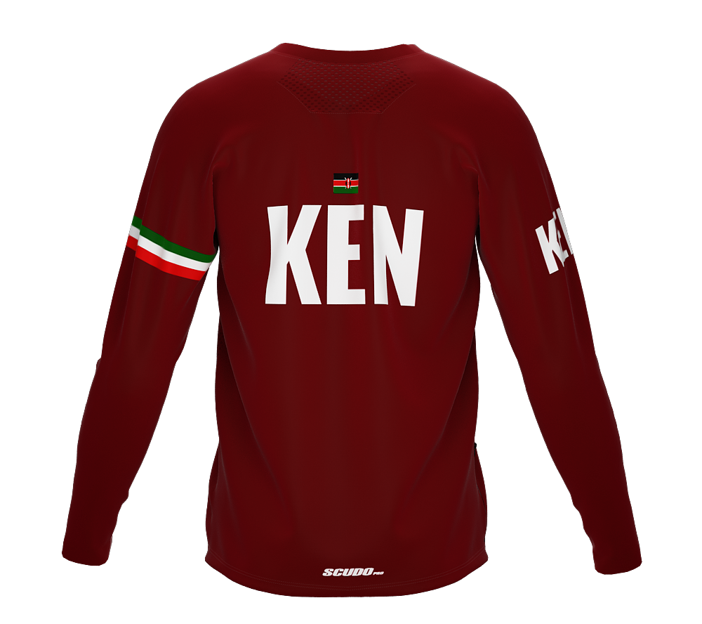 MTB BMX Cycling Jersey Long Sleeve Code Kenya Vine for Men and Women