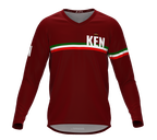 MTB BMX Cycling Jersey Long Sleeve Code Kenya Vine for Men and Women