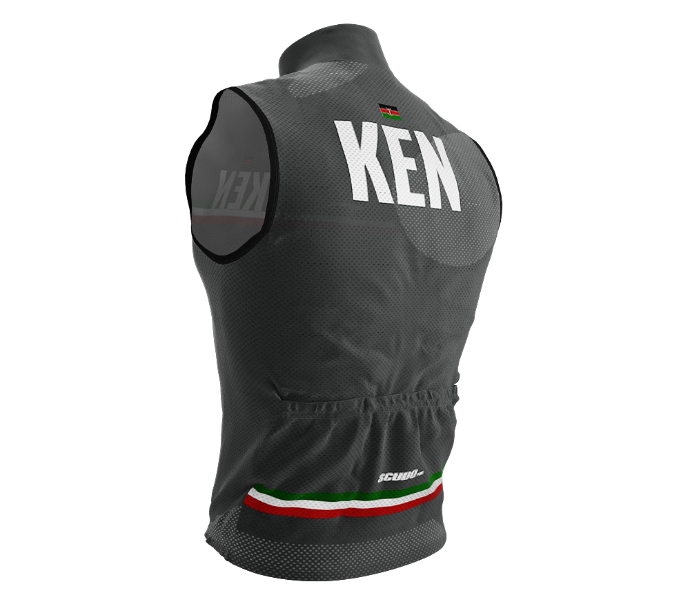 Wind Breaker Cycling Running Sports Vest Kenya Country Code for Men And Women
