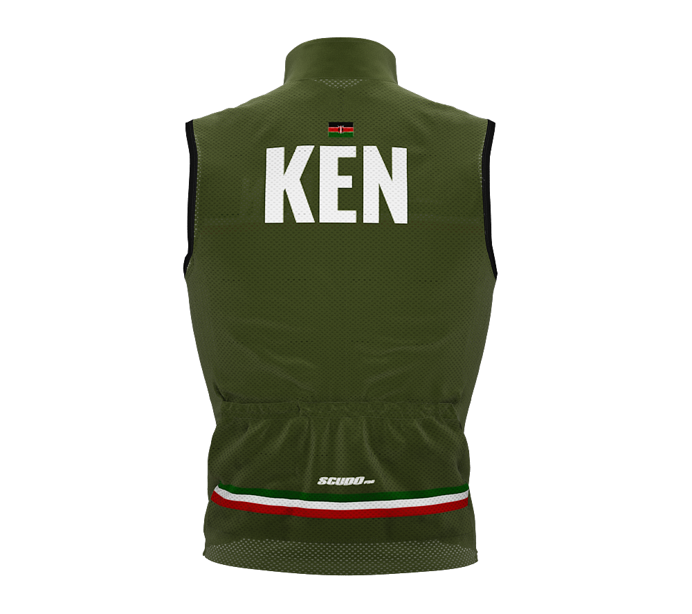 Wind Breaker Cycling Running Sports Vest Kenya Country Code for Men And Women