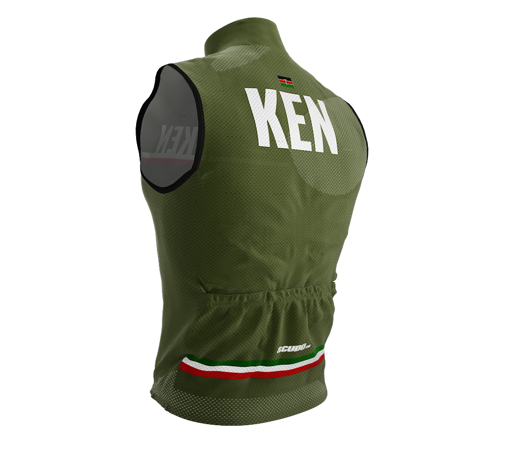 Wind Breaker Cycling Running Sports Vest Kenya Country Code for Men And Women