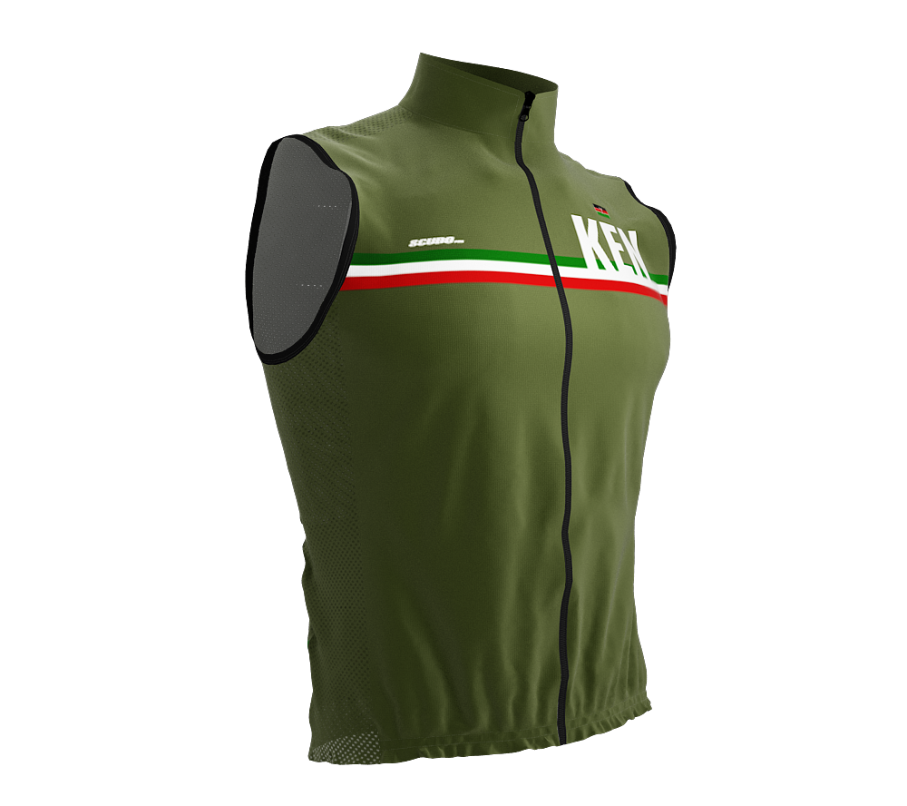 Wind Breaker Cycling Running Sports Vest Kenya Country Code for Men And Women