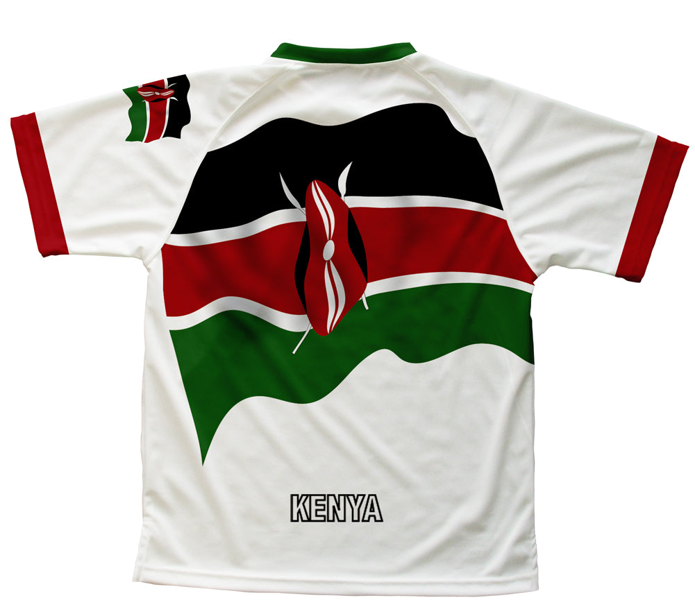 Kenya Flag Technical T-Shirt for Men and Women