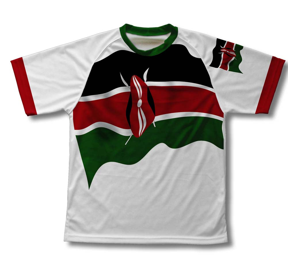 Kenya Flag Technical T-Shirt for Men and Women