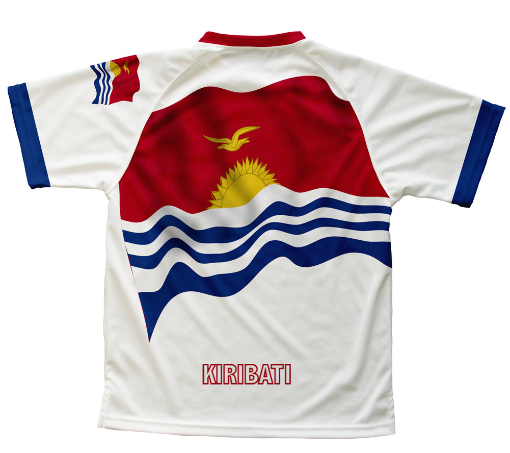 Kiribati Flag Technical T-Shirt for Men and Women