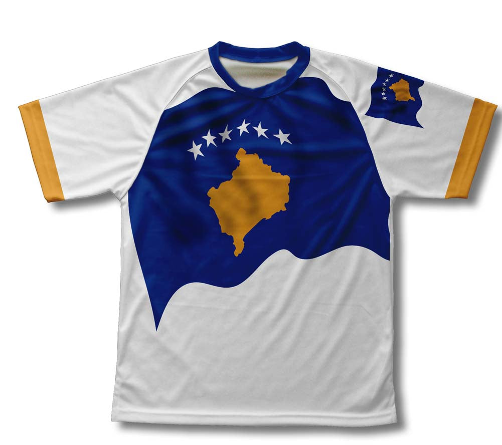 Kosovo Flag Technical T-Shirt for Men and Women