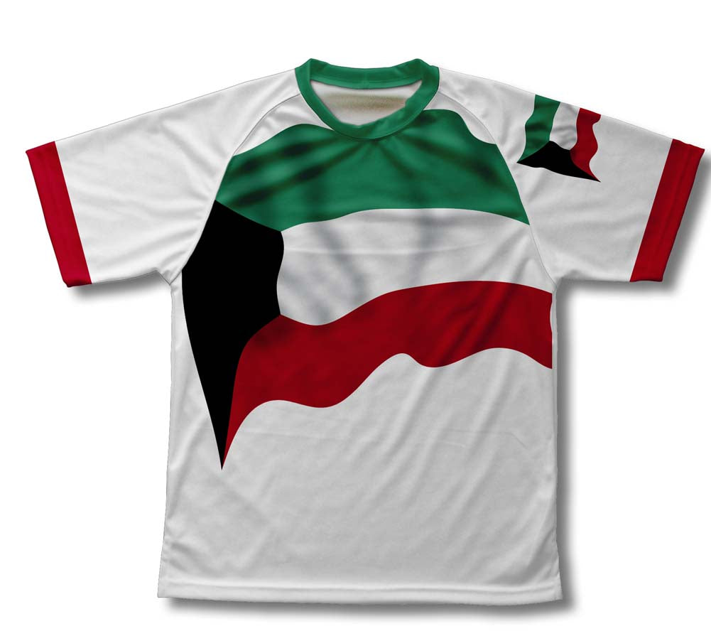 Kuwait Flag Technical T-Shirt for Men and Women