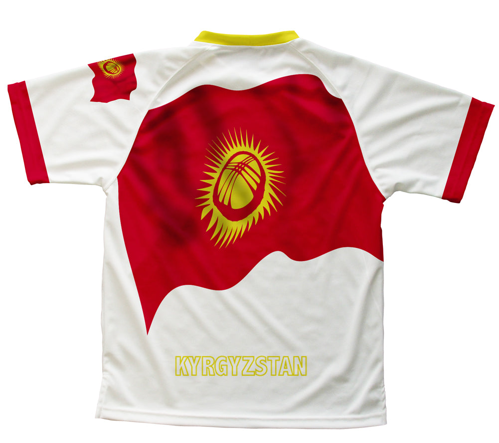 Kyrgyzstan Flag Technical T-Shirt for Men and Women