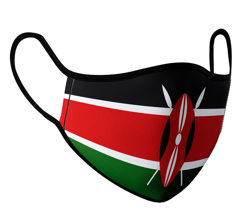 Kenya - Face Mask with fluid and moisture resistant fabric. Reusable and Washable