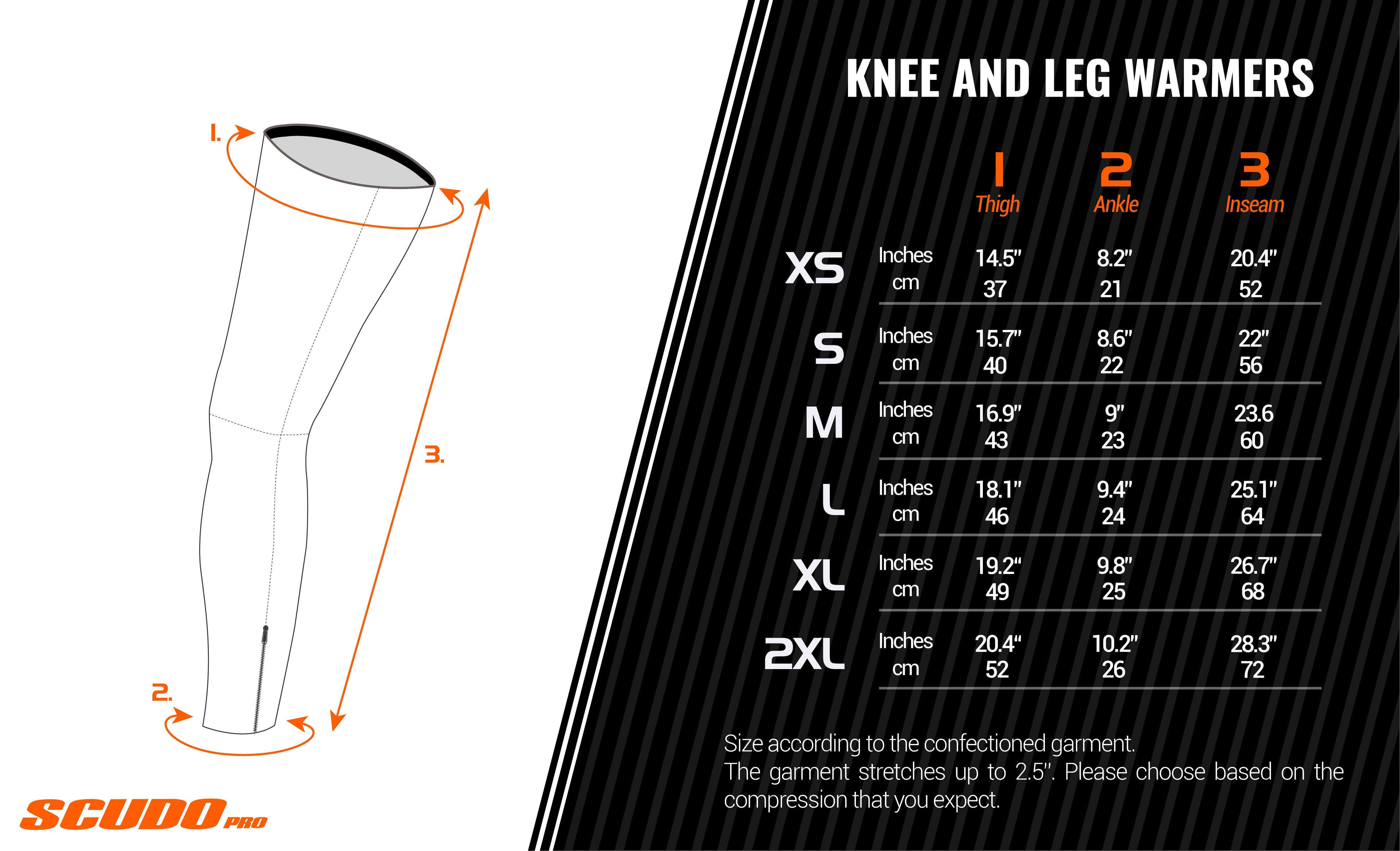 Argentina leg and knee warmers