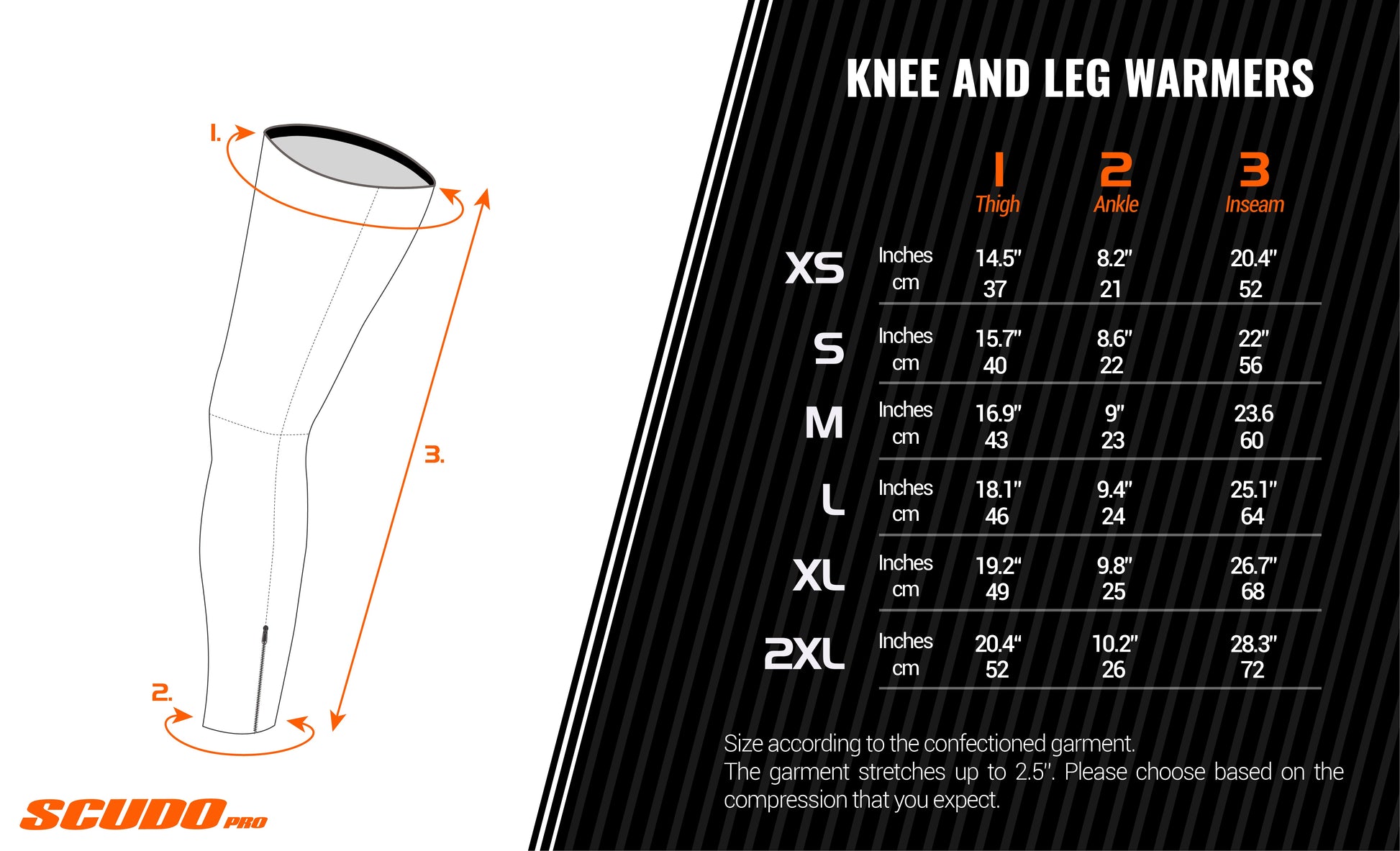 Italy leg and knee warmers