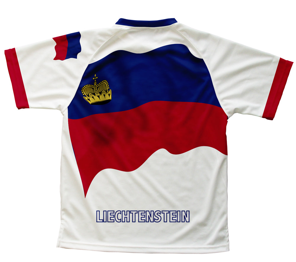 Liechtenstein Flag Technical T-Shirt for Men and Women