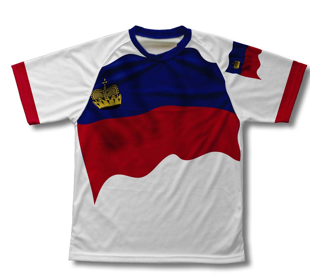 Liechtenstein Flag Technical T-Shirt for Men and Women