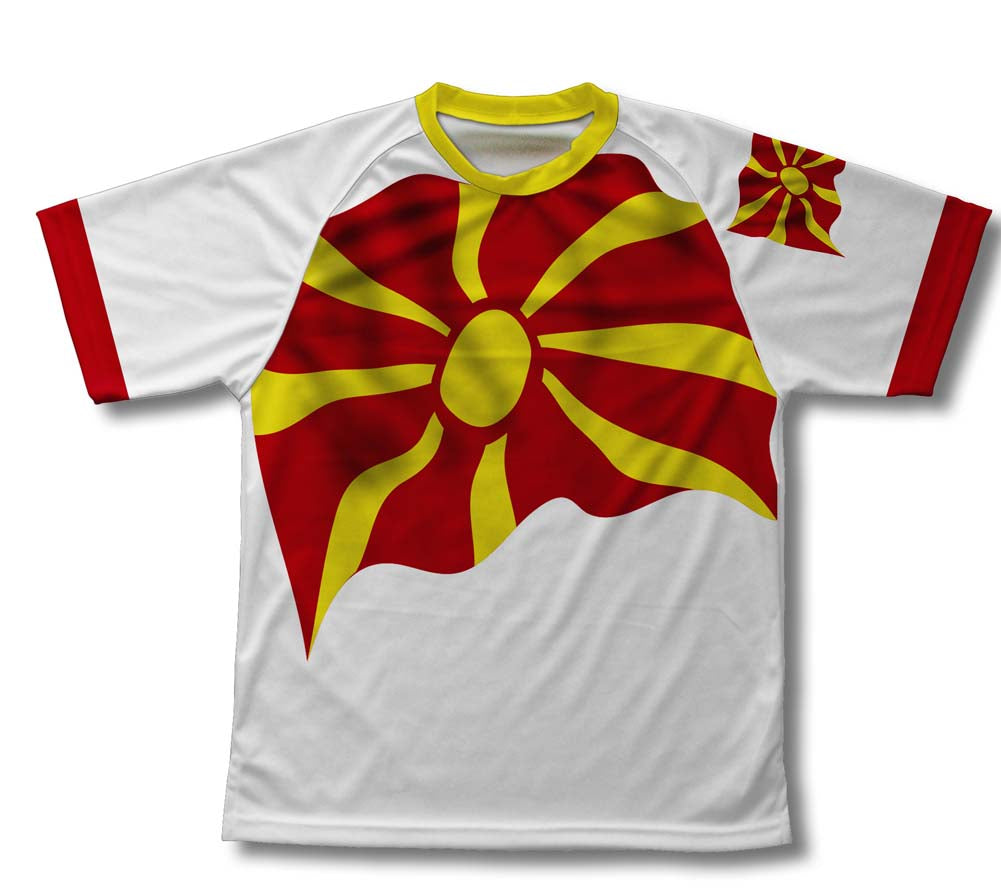 Macedonia Flag Technical T-Shirt for Men and Women