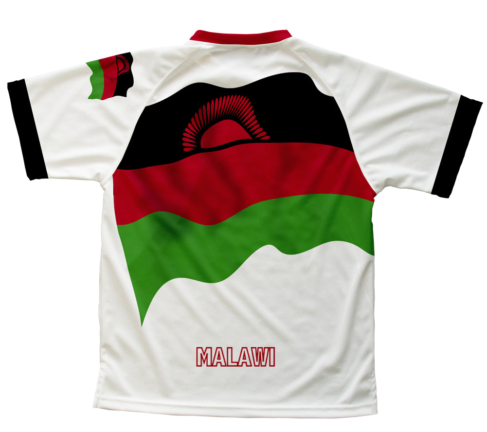Malawi Flag Technical T-Shirt for Men and Women