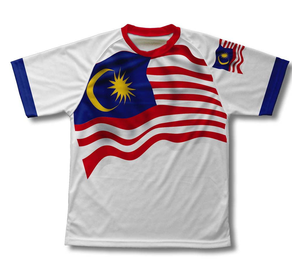 Malaysia Flag Technical T-Shirt for Men and Women