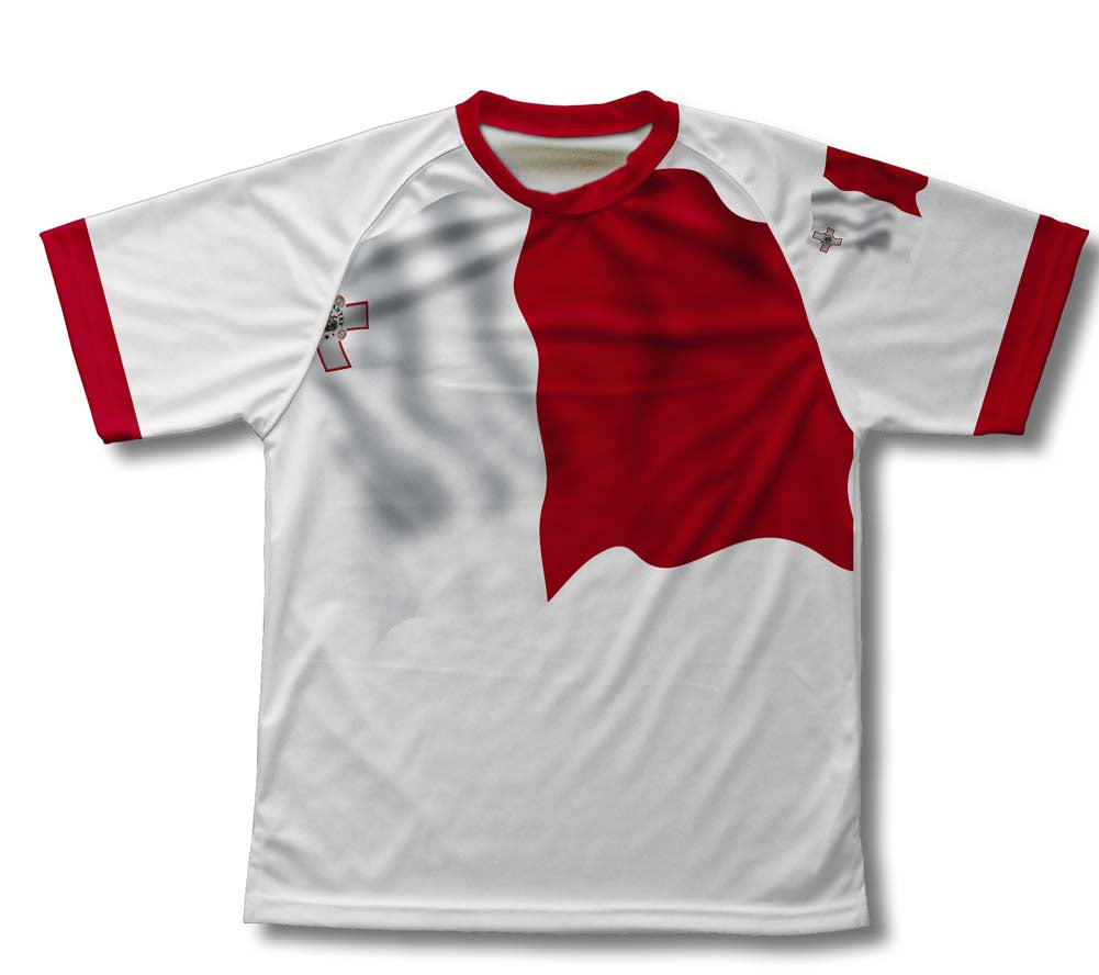 Malta Flag Technical T-Shirt for Men and Women