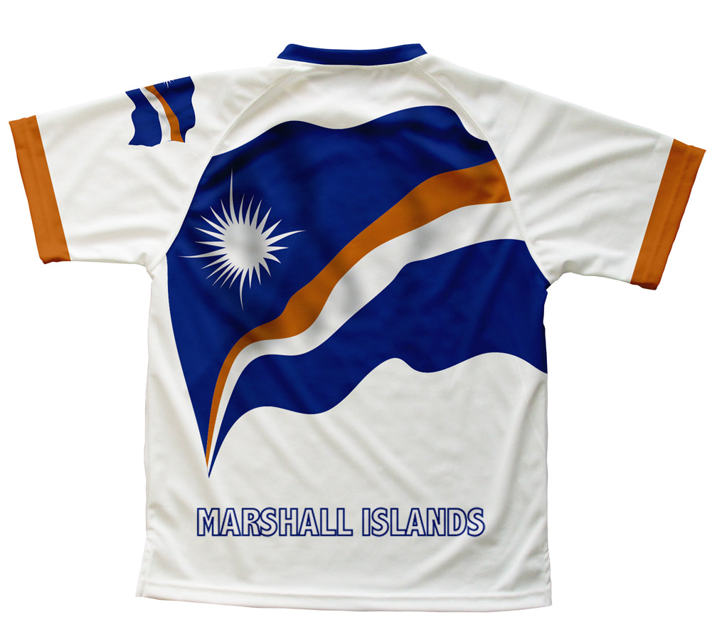 Marshall Islands Flag Technical T-Shirt for Men and Women