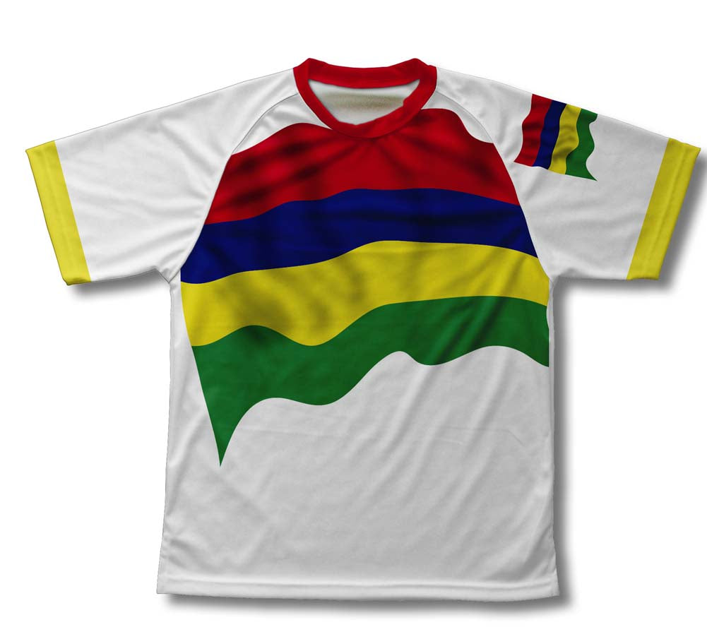 Mauritius Flag Technical T-Shirt for Men and Women